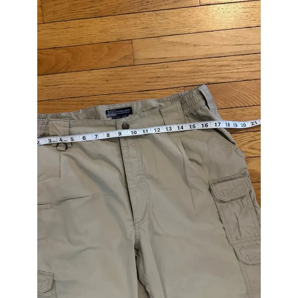 5.11 Tactical Series Cargo Pants Mens 36x30 Khaki Ripstop Utility Tactical Work